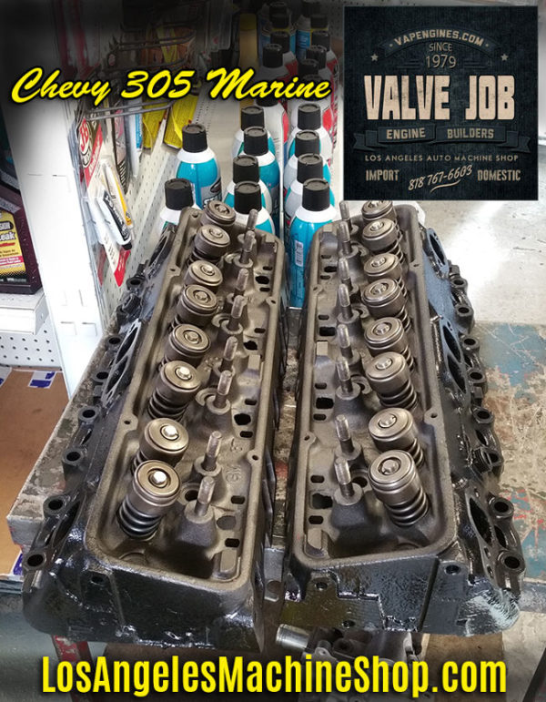 Chevy 305 marine valve job 