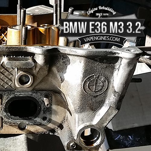BMW E36 m3 cylinder head before