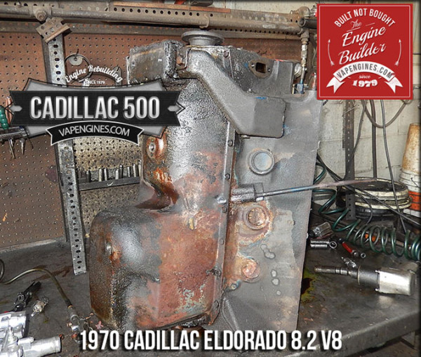 Oil pan view of cadillac eldorado 500 8.2 engine