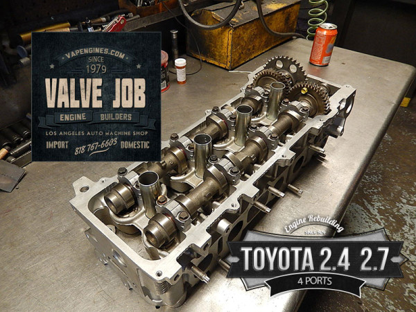 toyota 2.4/2.7 cylinder head valve job