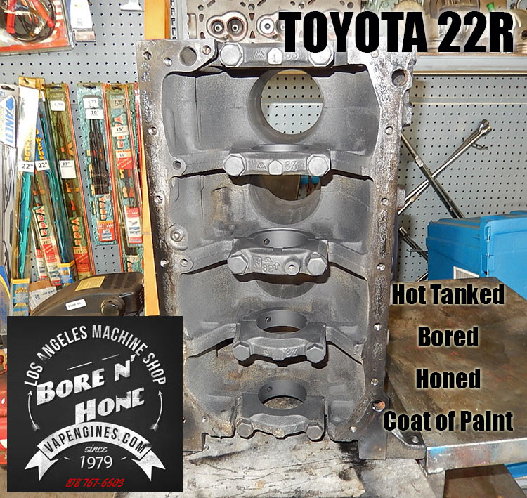 Bore and Honed Toyota 22R