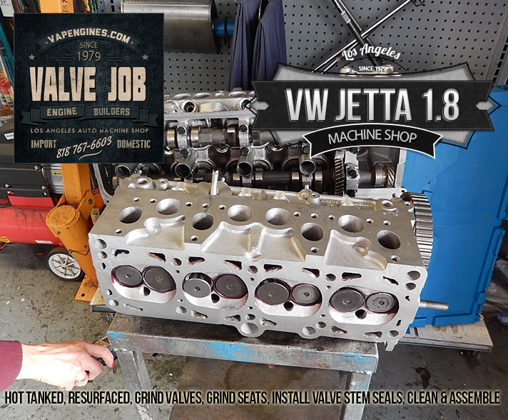 valve job on VW jetta 1.8 head