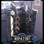 Jeep Dodge 4.7 V8 HO engine before rebuild