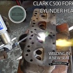 welding forklift cylinder head