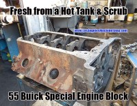 hot tanked buick special engine block