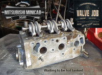 mitsubishi mincab 3g81 cylinder head valve job
