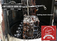 steam clean minicab 3g81 engine block