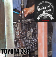 Toyota 22R in the honing machine