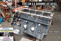Hot tanked GM 6.6 lb7 engine block
