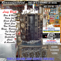 Rebuilt 03 gm gmc 6.6 lb7 duramax engine