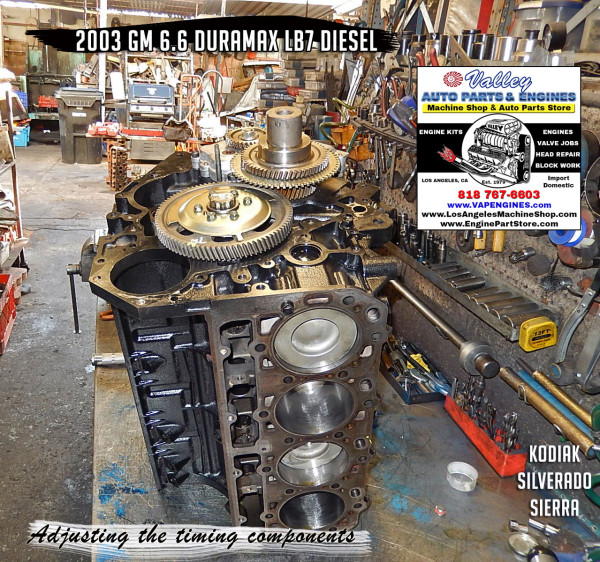 03 GM 6.6 LB7 Duramax 32V V8 Remanufactured Engine Los Angeles Machine Shop Engine Rebuilder