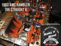 honing AMC Rambler 196 engine block