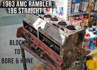 Rambler AMC 196 waiting for bore and hone