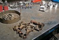 Comet 170 connecting rods, caps, pistons