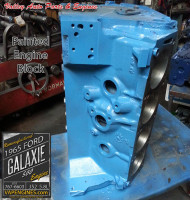 Color coat paint on Ford Galaxie 500 block