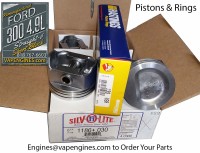 Ford 300 4.9 pistons and ring set