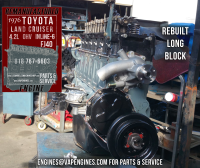 76 Toyota Cruiser FJ40 4.2 rebuilt long block