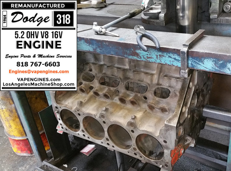 64 Dodge 318 Engine Rebuild Service Machine Shop Photos