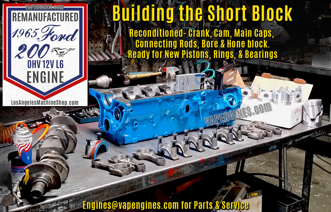 Ford 200 Short Block Rebuild Parts