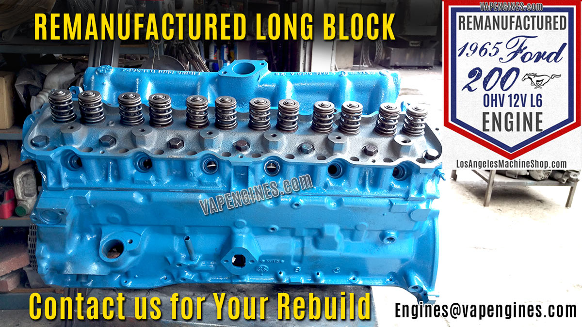 Remanufactured Ford 200 Straight6 Engine Rebuild