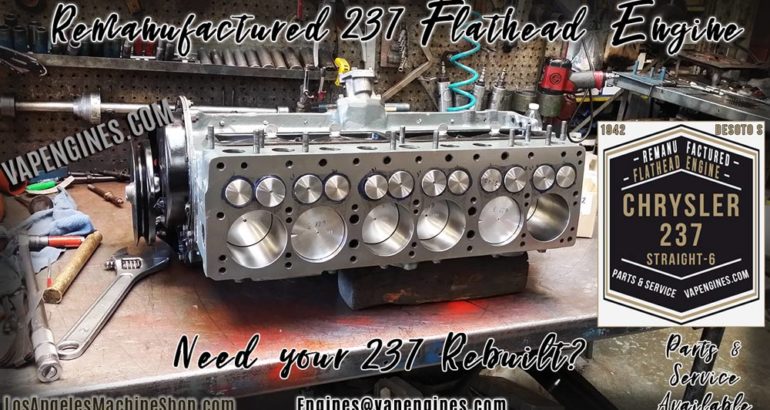 Remanufactured Dodge 237 Flathead 6 Engine Rebuild Machine Shop