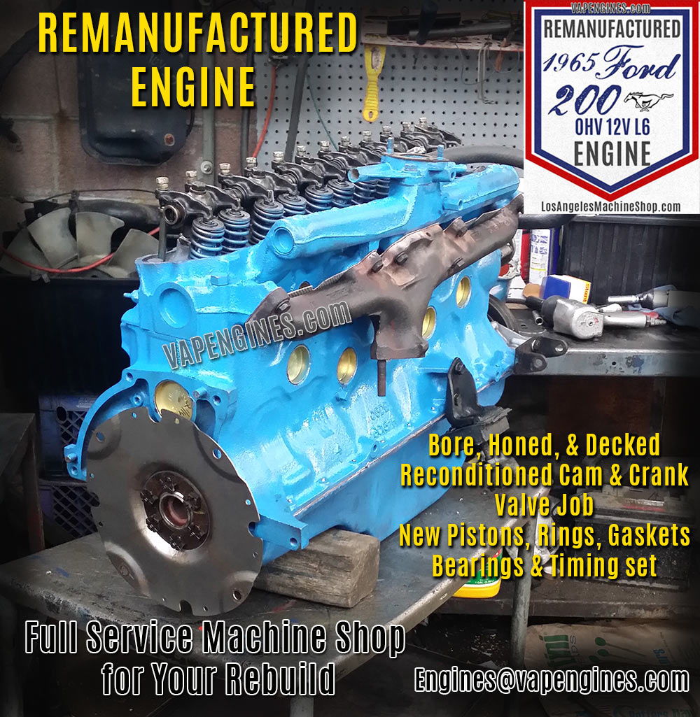 Ford 200 engine rebuilding service