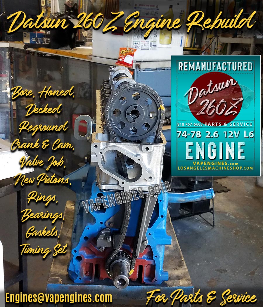 ぼん Remanufactured Nissan Datsun 260Z Engine - Need a Rebuild?